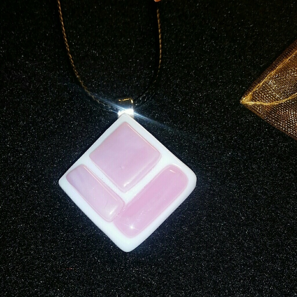 Fused glass pendant